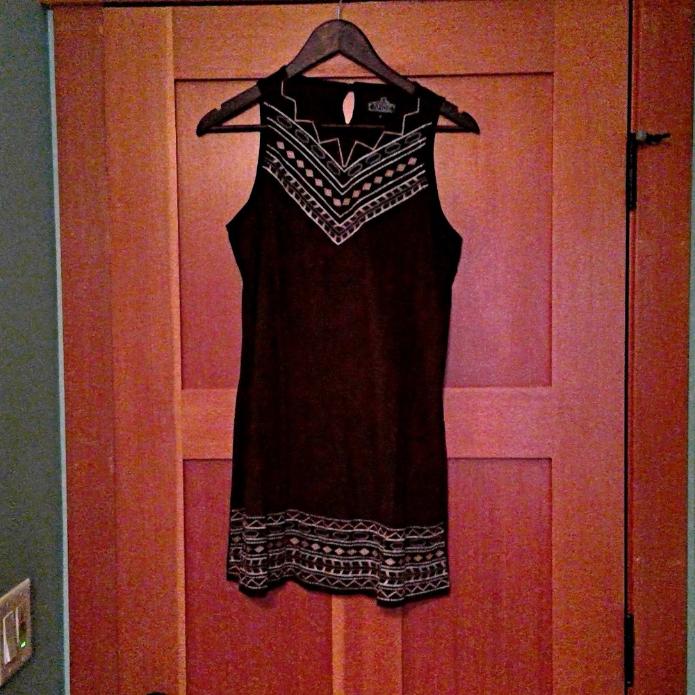 Suede Mini Dress
